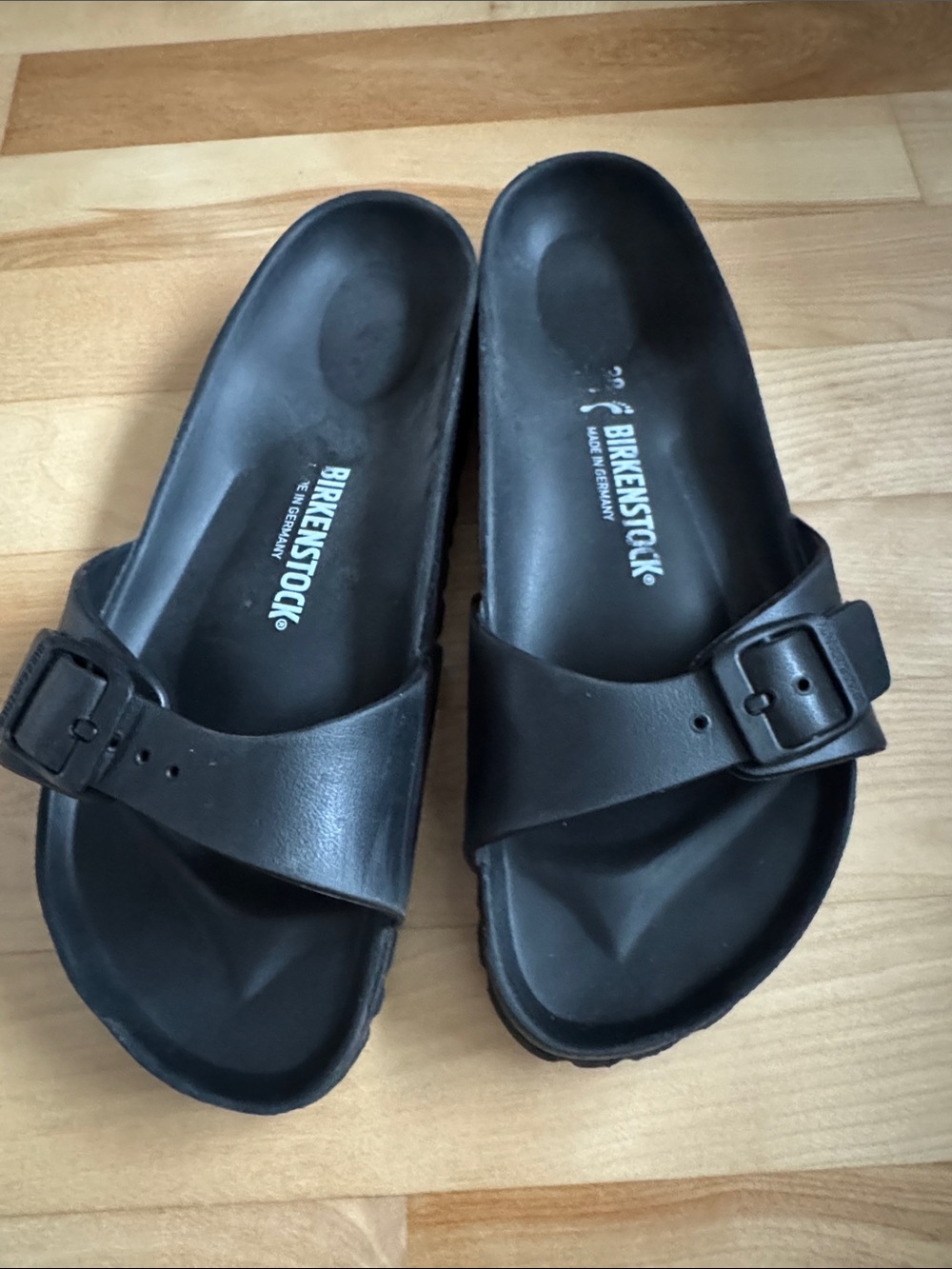 Birkenstock Madrid EVA Essentials slip-on sandals Black Size 38 women’s 7.5